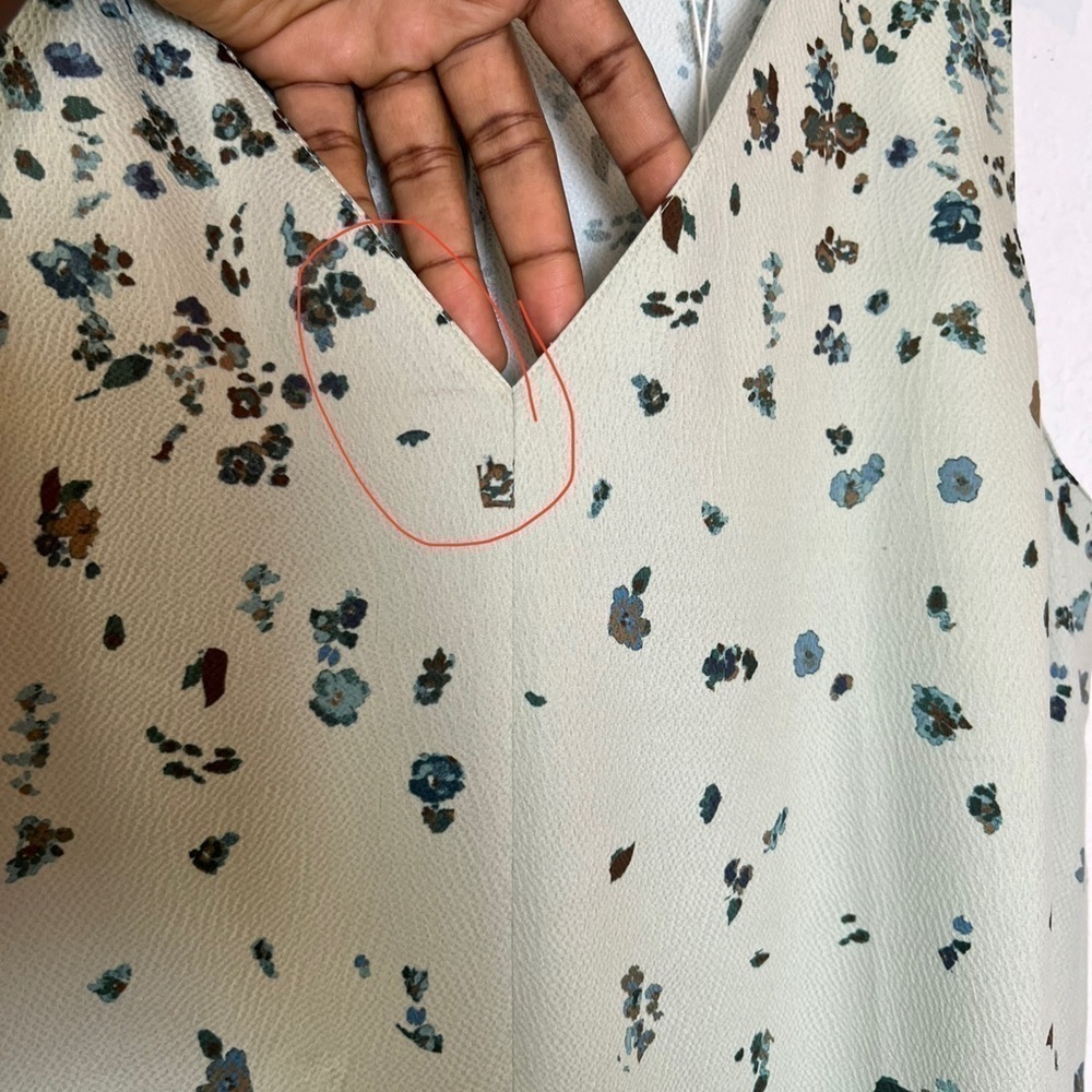 Vince Asymmetrical Floral Dress - Picture 3 of 11
